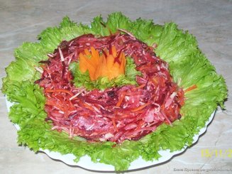 Салат "Метелка" с восточным акцентом