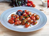Жареные помидоры с кедровыми орешками и базиликом