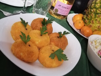 Сырная закуска "Мандарины" на Праздничный стол