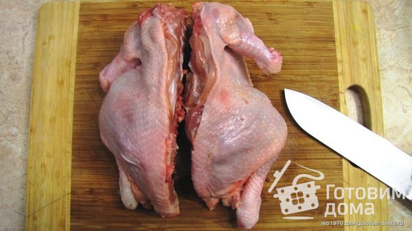 Курица фаршированная под кожей фото к рецепту 2
