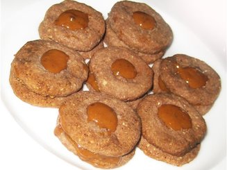 Шоколадные звёздочки с шоколадно-карамельной начинкой