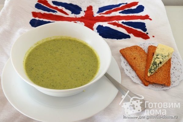 Куриный суп с Стилтон (Chicken soup with broccoli and Stilton) фото к рецепту 2
