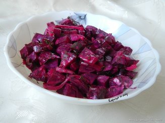 Салат из свеклы и огурцов