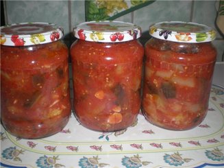 Лечо из баклажан на зиму