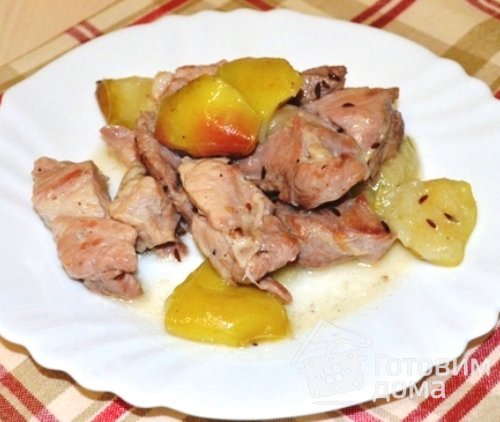 Свинина с яблоками по-тоскански