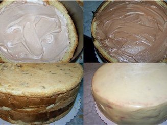 Сборка торта под мастику без тортирования крошкой