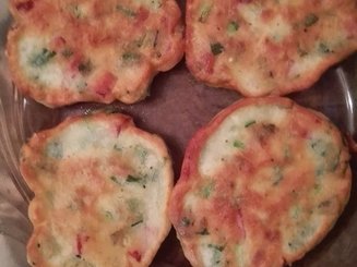 Оладьи с колбасой