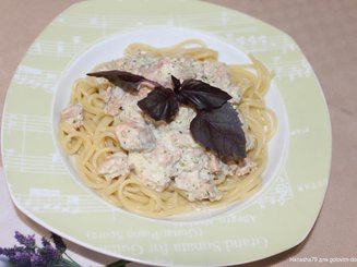 Куриное филе в сливках с базиликовым песто