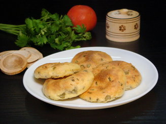 Картофельные сырники с укропом из духовки