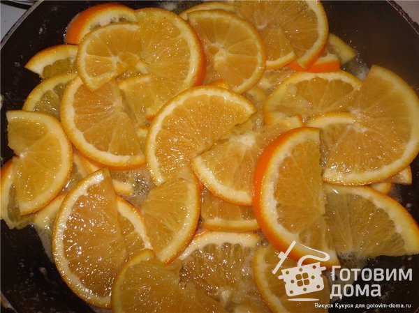 Печень с апельсинами в соусе фото к рецепту 6