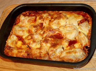 Фасолевая запеканка с куриной грудкой