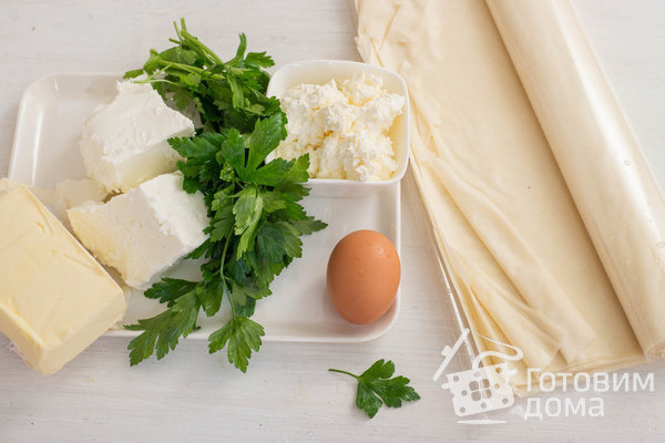 Сырный пирог из теста фило (Тиропита) фото к рецепту 1