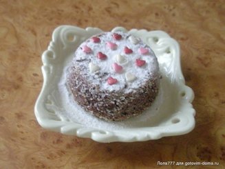 Шоколадное горячее пирожное с жидкой начинкой
