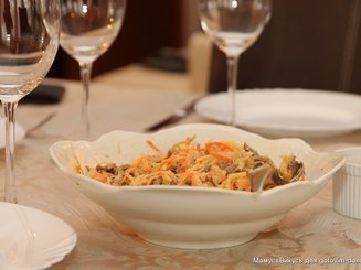Мясной салат с дайконом «Загадка»
