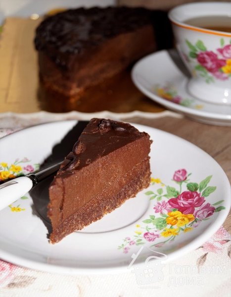 Постный шоколадный торт (без масла) фото к рецепту 3