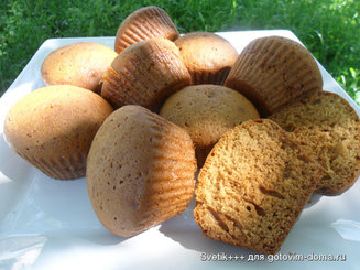 Кексы (маффины) медовые