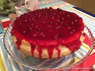 Чизкейк с клюквой