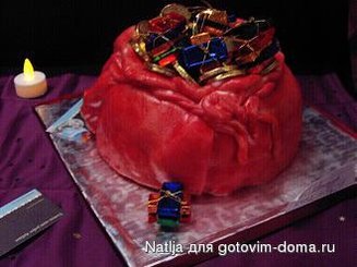 Торт "Мешок с деньгами"