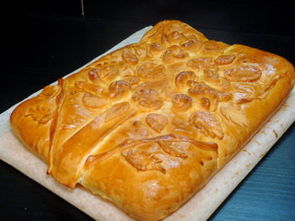 Кулебяка с капустой