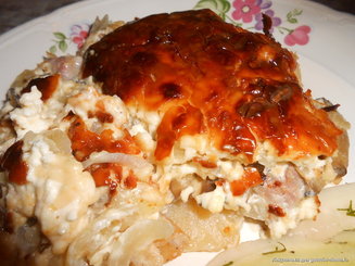 Запеканка из фарша и картофеля