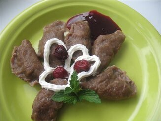 Шоколадные вареники "Чёрный лес"