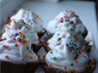 Песочные шоколадные корзиночки