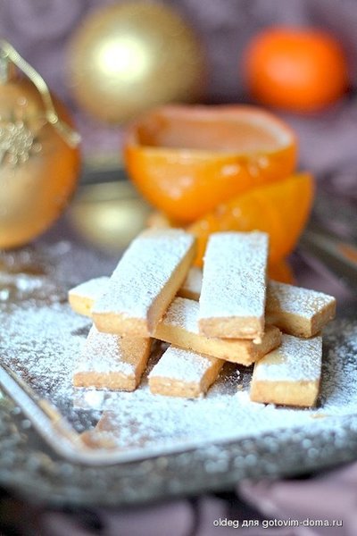 Ванильное песочное печенье с цедрой апельсина фото к рецепту 4