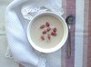 Творожный мусс и лепешки из гороховой муки с маком