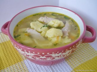 Куриный суп с клецками