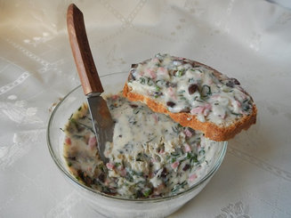 Плавленный сыр с беконом