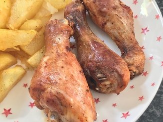 Куриные ножки, запеченые в вине