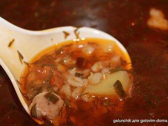 Суп с перловкой по-шотландски