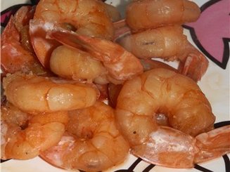 Креветки, запеченные в соевом соусе с розмарином