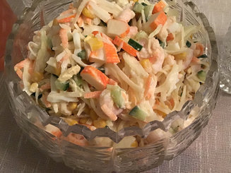 Салат крабовопалочковый