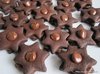 Шоколадные звёздочки с шоколадно-карамельной начинкой