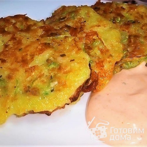 Оладьи с кабачком и сыром. быстрый вкусный завтрак