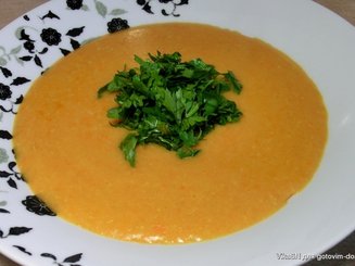 Морковный суп-пюре с овсянкой