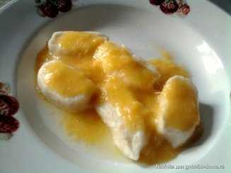 Ньокки с клубникой и сыром