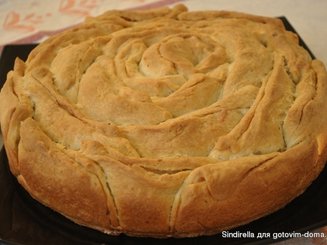 Хлеб "Роза" с сыром и укропом