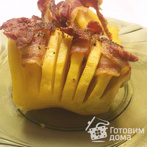 Спиральная картошка с беконом