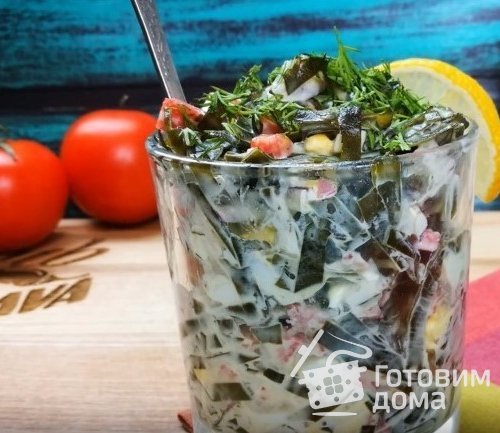 Салат с морской капустой «Посейдон»