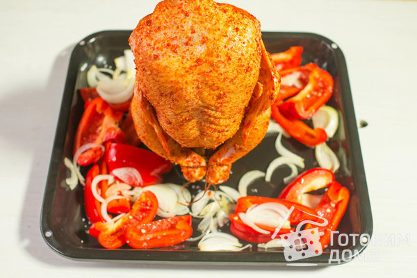 Курица на пиве в духовке с перечным соусом фото к рецепту 4