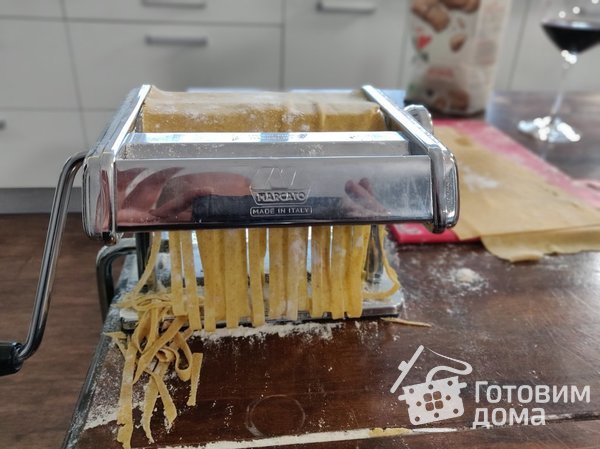 Домашняя Итальянская паста. Фетучини, лазанья, спагетти, таглиолини фото к рецепту 4