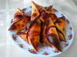Расстегаи с яблоками на творожном тесте