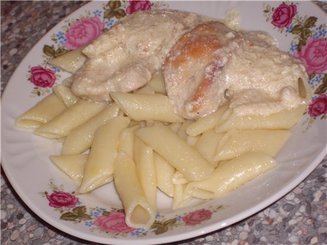 Курочка в сырном соусе