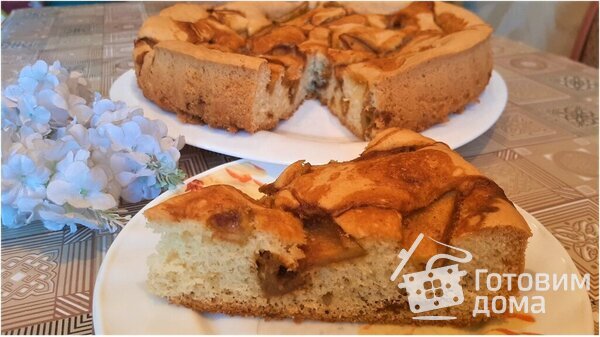 Пирог с карамелизированными яблоками фото к рецепту 2