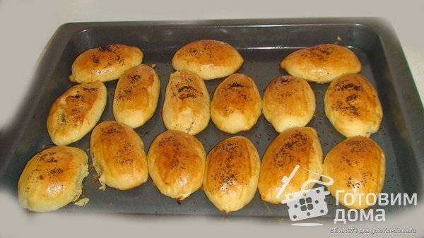 Пирожки пышные с картофельной и капустной начинкой фото к рецепту 6