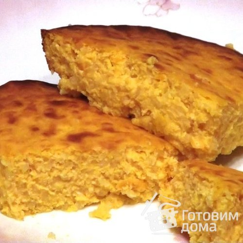 Творожная запеканка с пшеном и тыквой