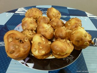 Творожные маффины с клюквой и фисташками