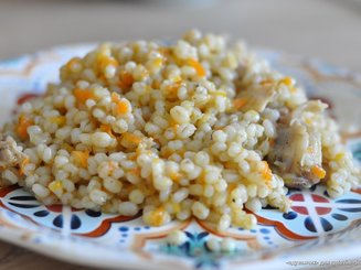 Перловая каша в казане